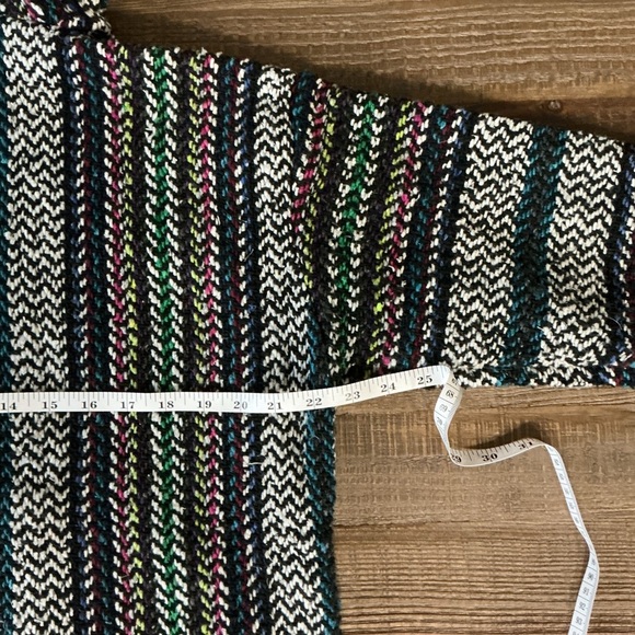 Baja Joe Hoodie Pancho Unisex Size Small Multicolored Baja Jacket - Picture 4 of 6